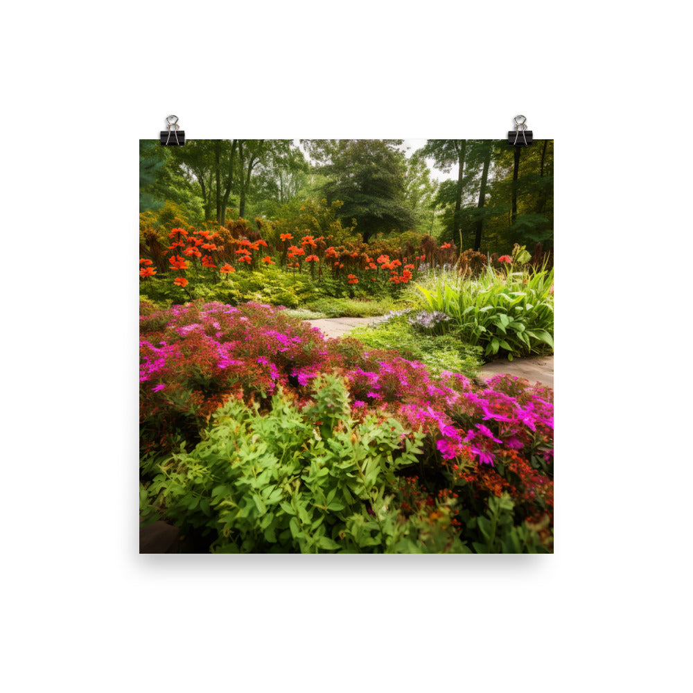 Botanical Garden Escape photo paper poster - Posterfy.AI