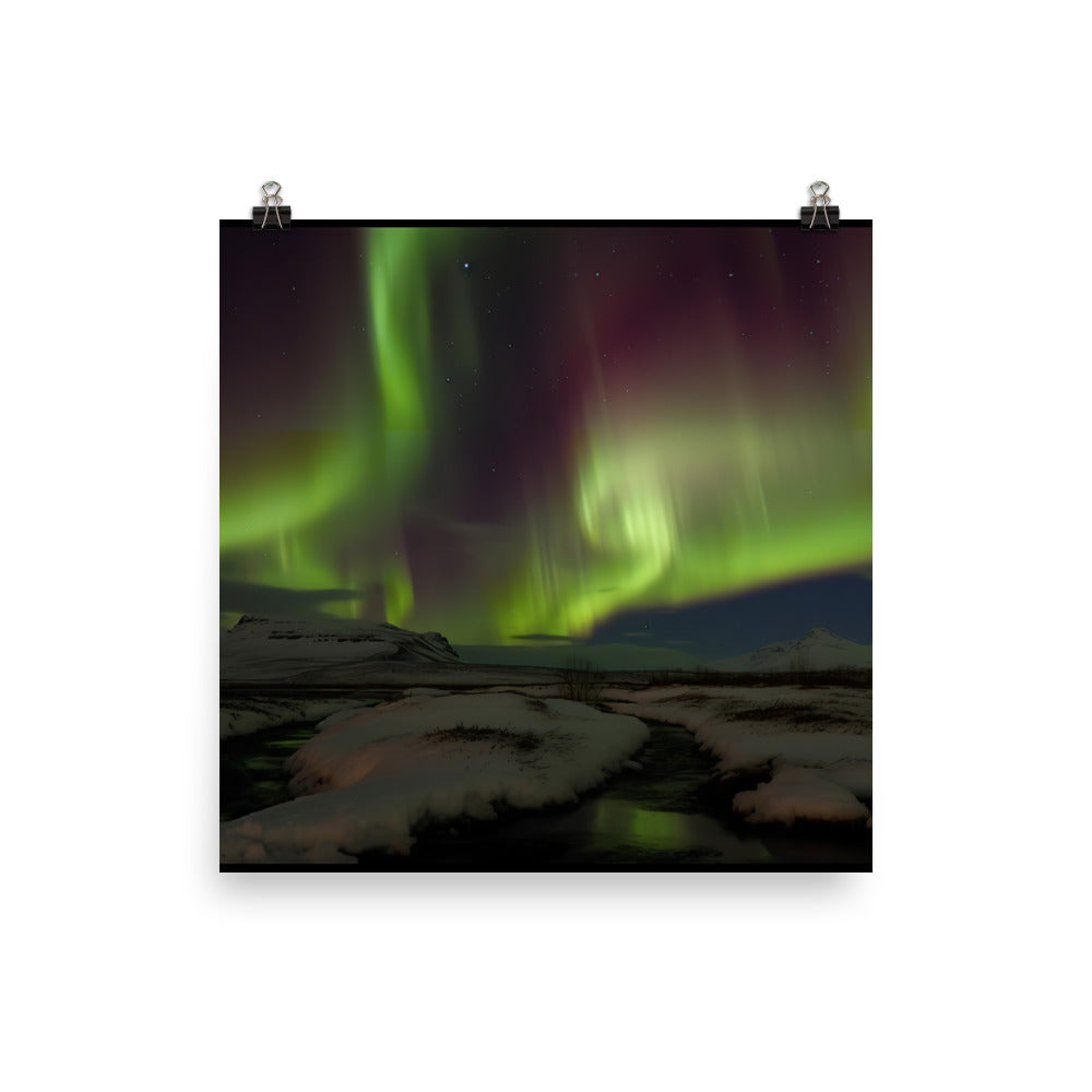 Northern Lights Adventure photo paper poster - Posterfy.AI