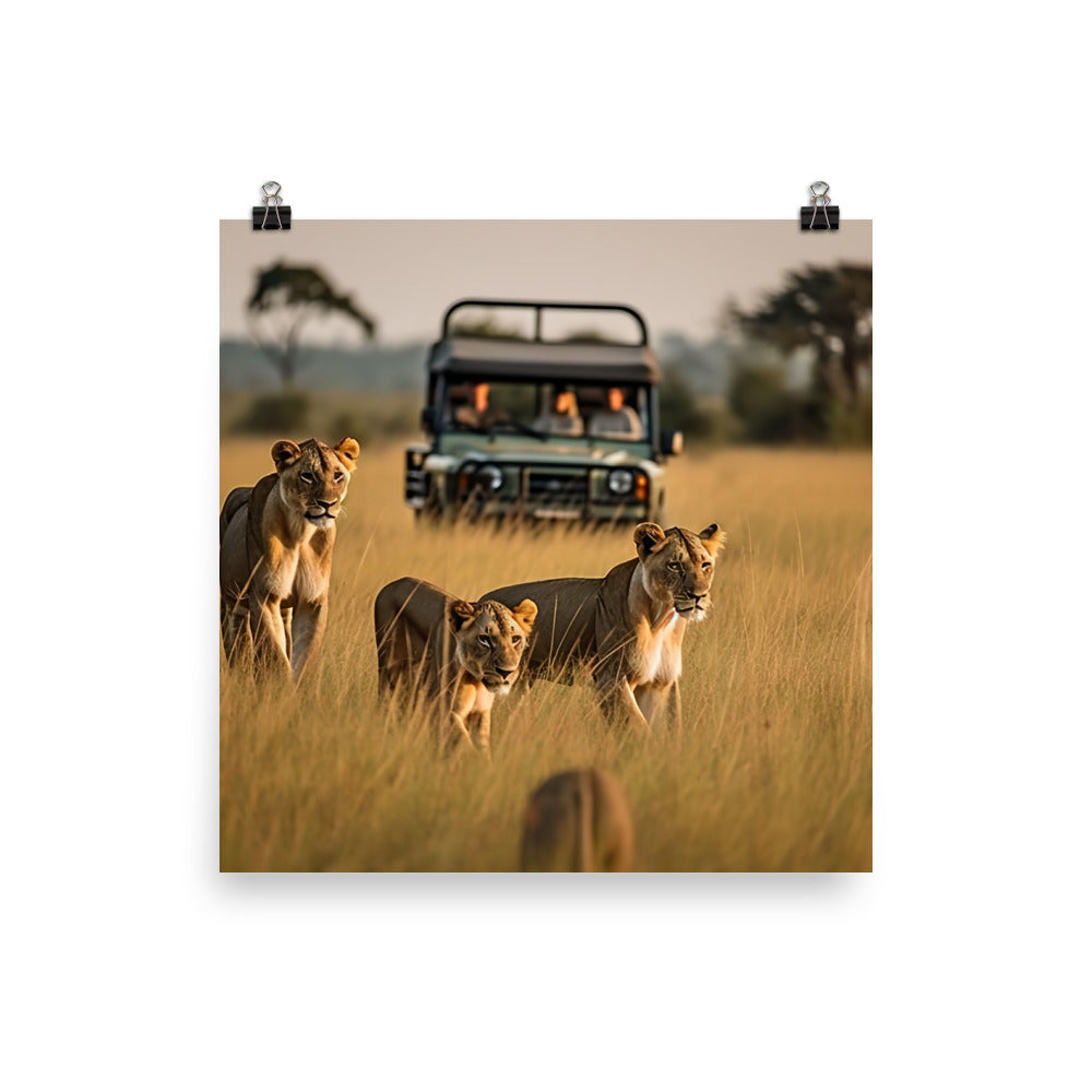 African Safari Adventure photo paper poster - Posterfy.AI