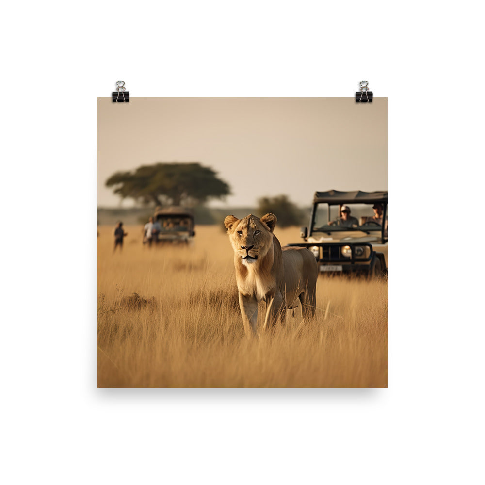 African Safari Adventure photo paper poster - Posterfy.AI
