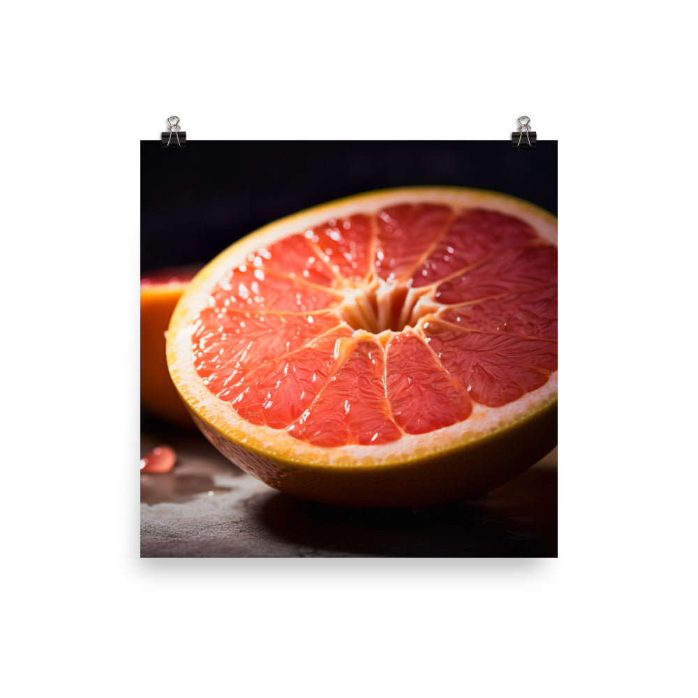 Pink Citrus Sunrise photo paper poster - Posterfy.AI