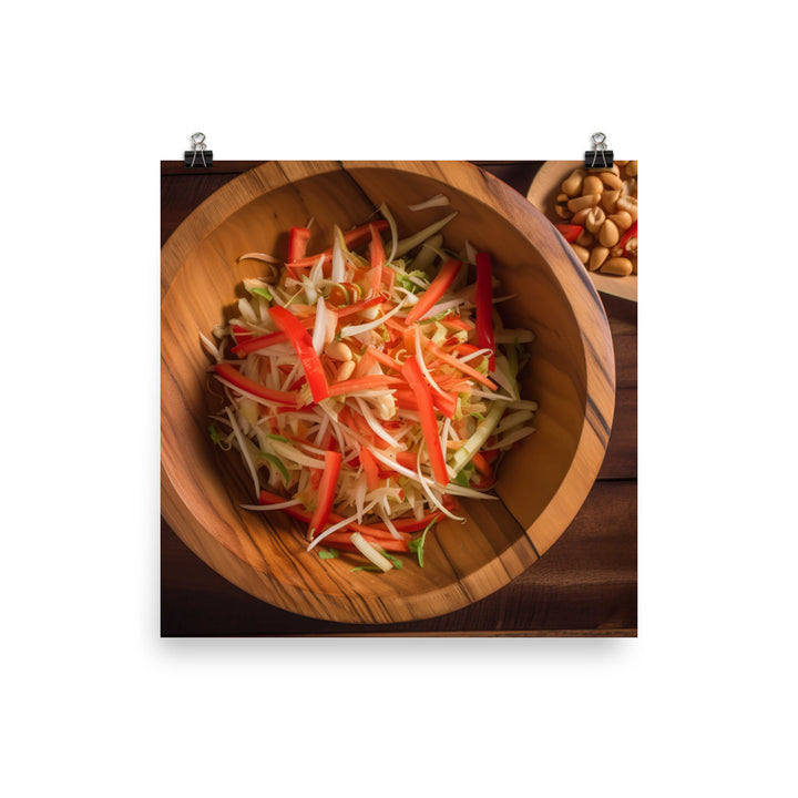 Papaya Salad photo paper poster - Posterfy.AI