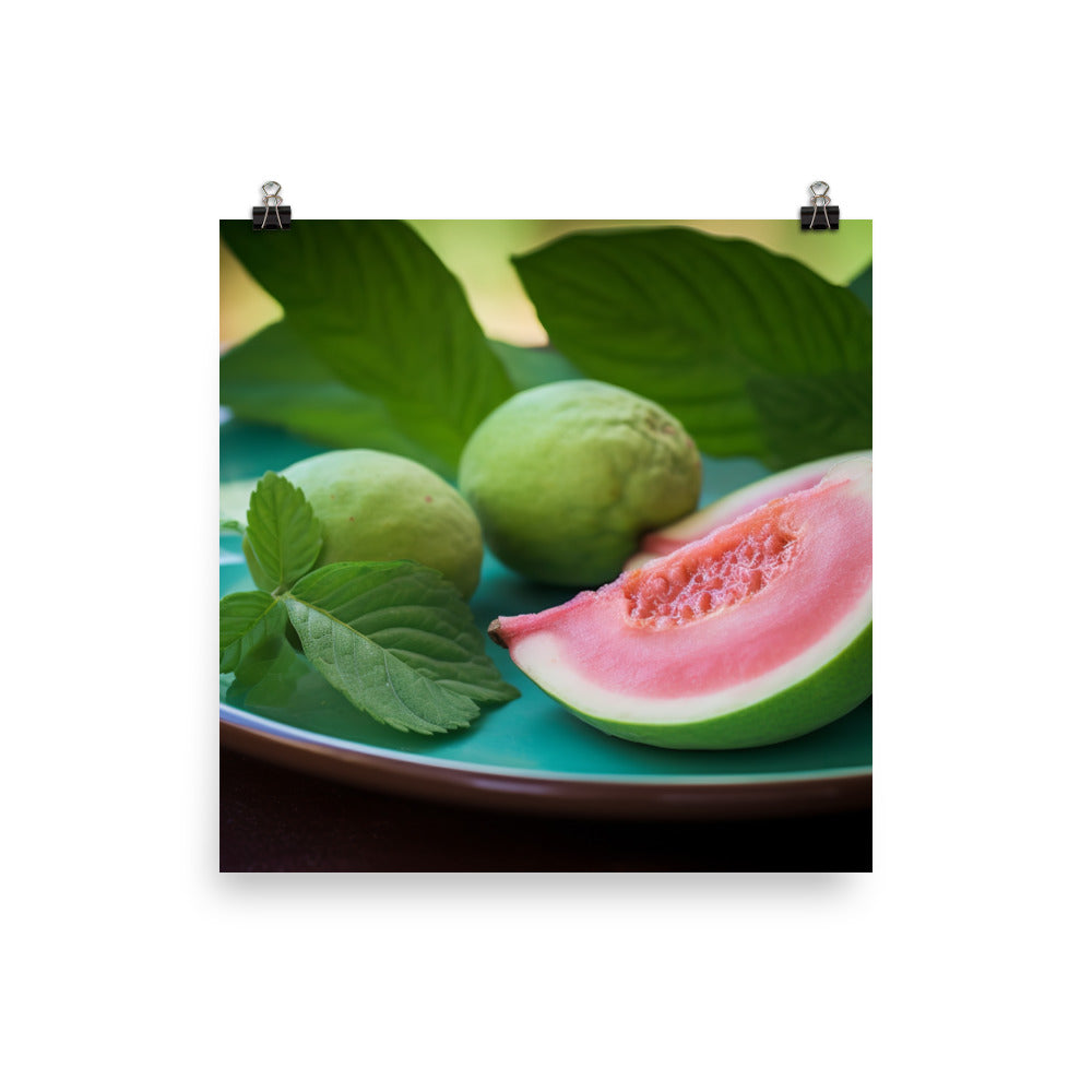 Sliced Guava Delight photo paper poster - Posterfy.AI