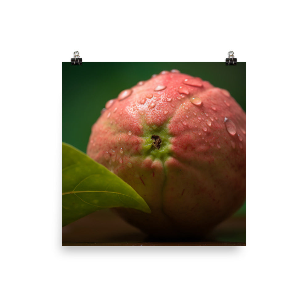 Juicy Guava Close-Up photo paper poster - Posterfy.AI