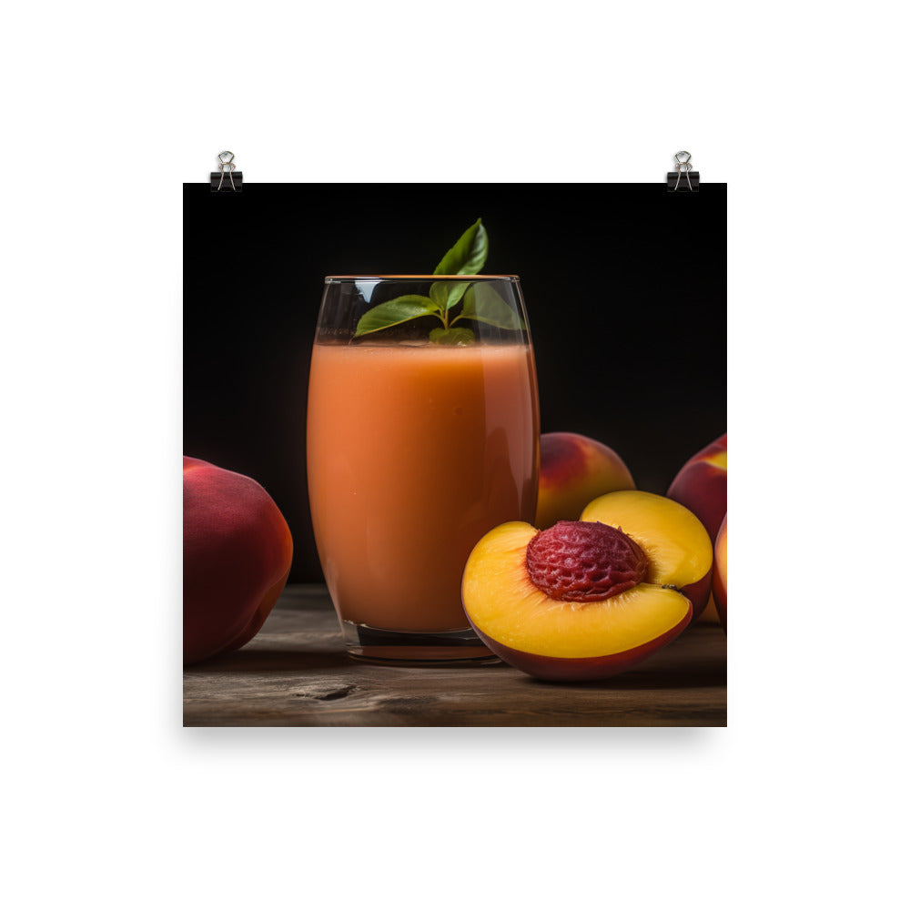 Peach Smoothie photo paper poster - Posterfy.AI