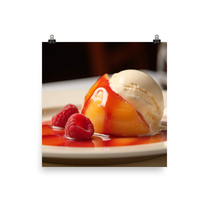 Peach Melba photo paper poster - Posterfy.AI