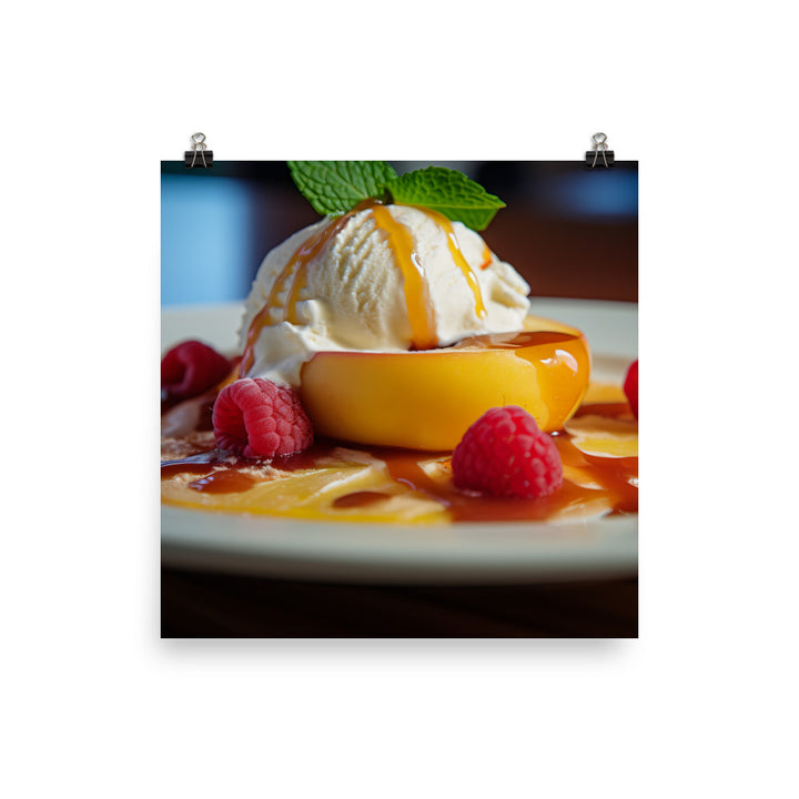 Peach Melba photo paper poster - Posterfy.AI