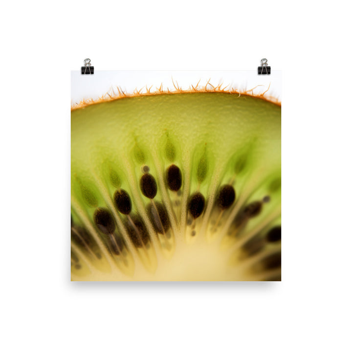 Juicy Green Kiwi Slice photo paper poster - Posterfy.AI