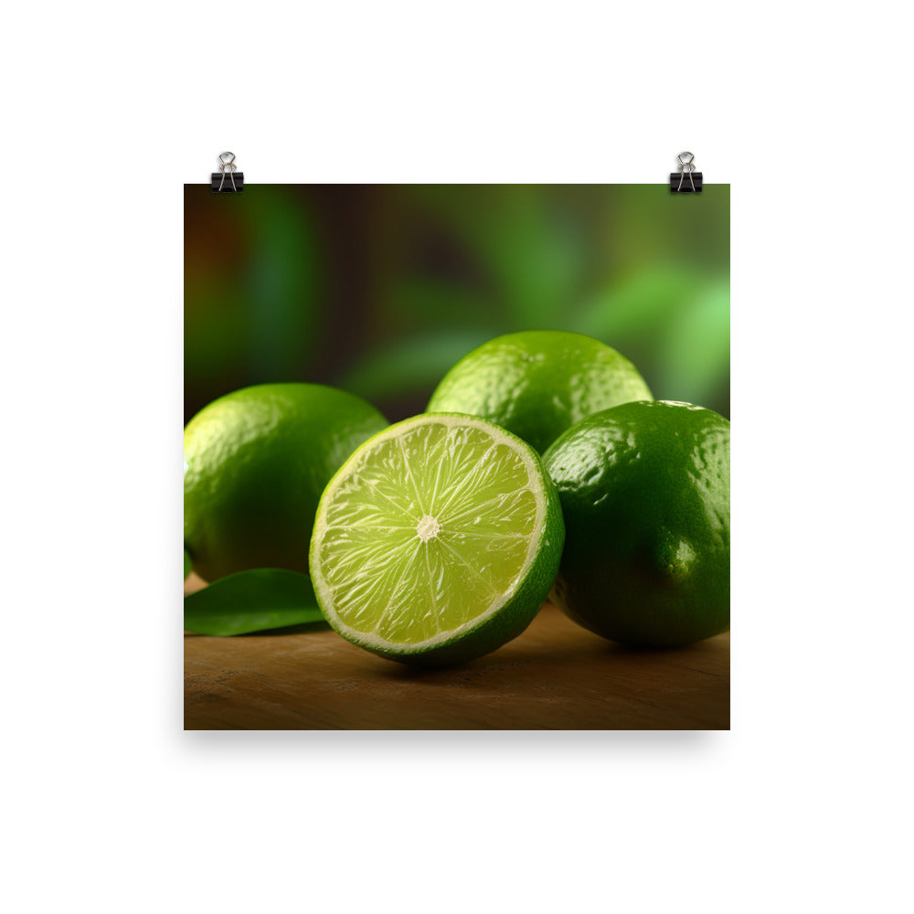 Zesty Limes photo paper poster - Posterfy.AI