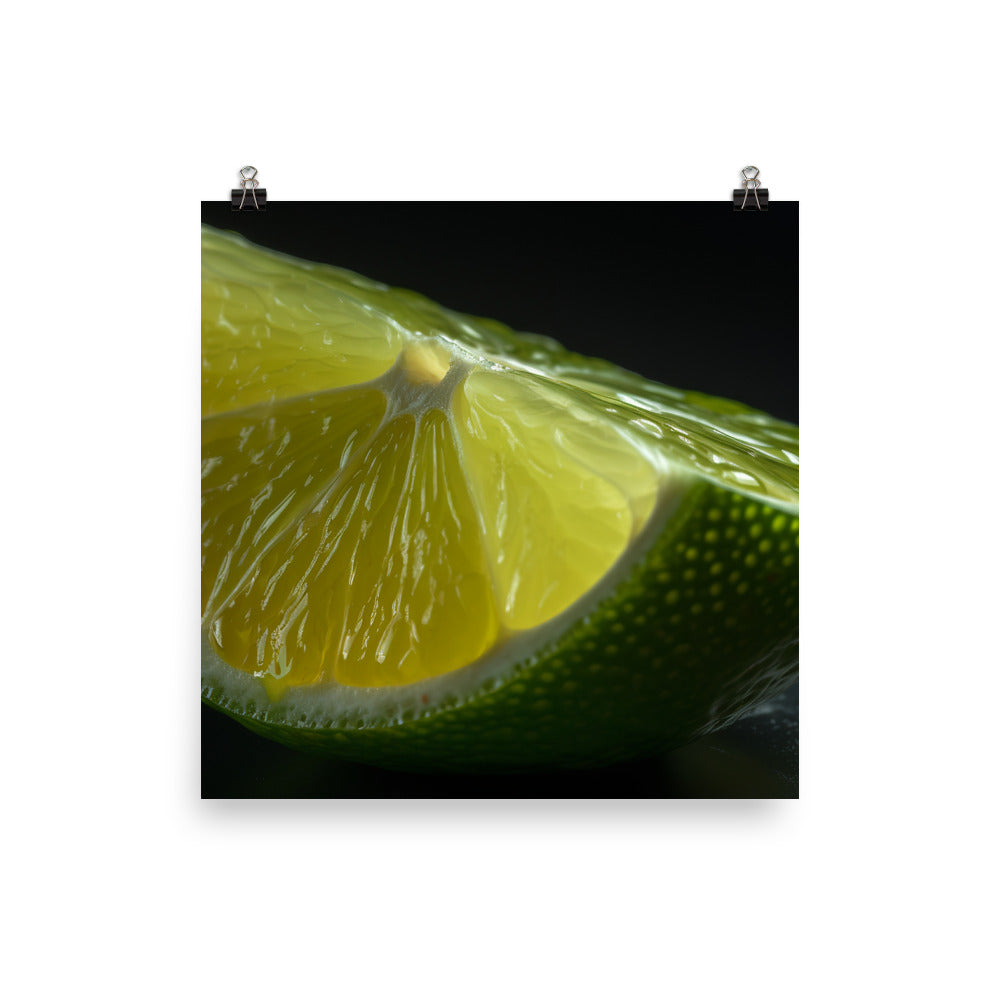 Lime Slice photo paper poster - Posterfy.AI