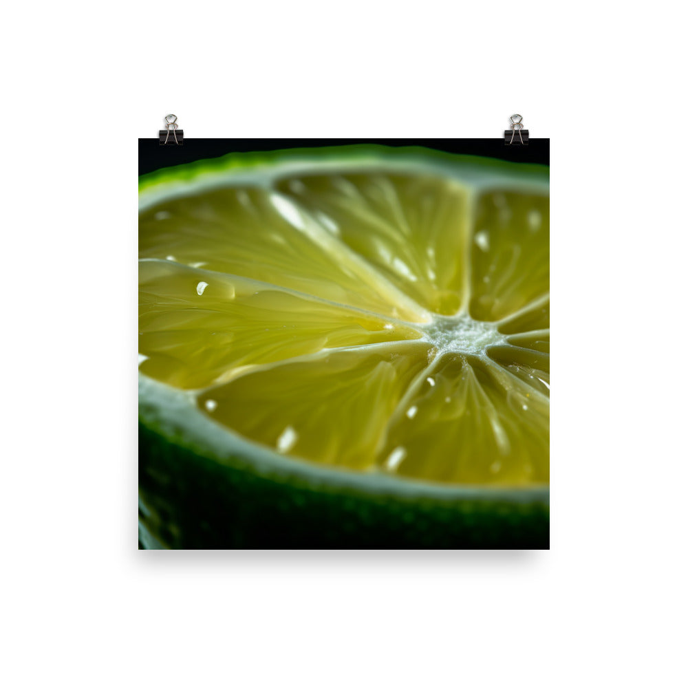 Lime Slice photo paper poster - Posterfy.AI