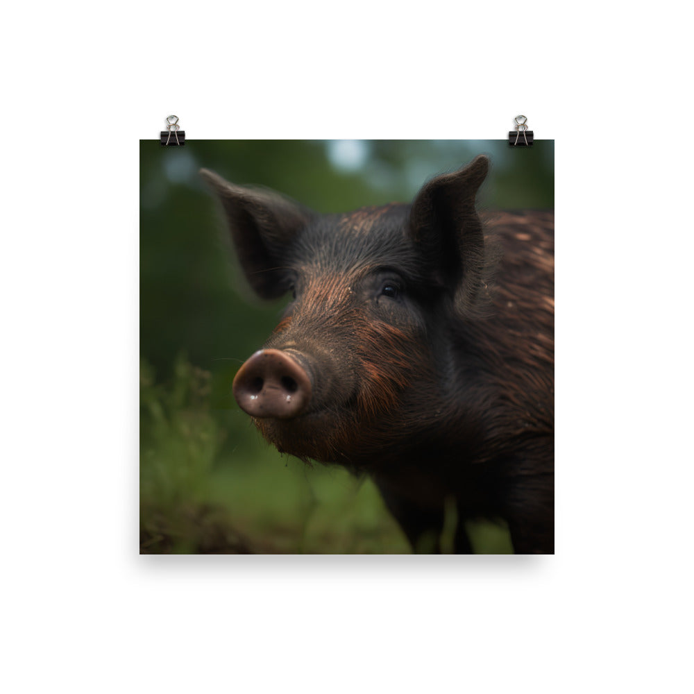 Berkshire Pig Beauty photo paper poster - Posterfy.AI