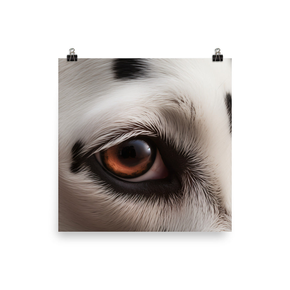 A Close-Up of a Dalmatians spots photo paper poster - Posterfy.AI
