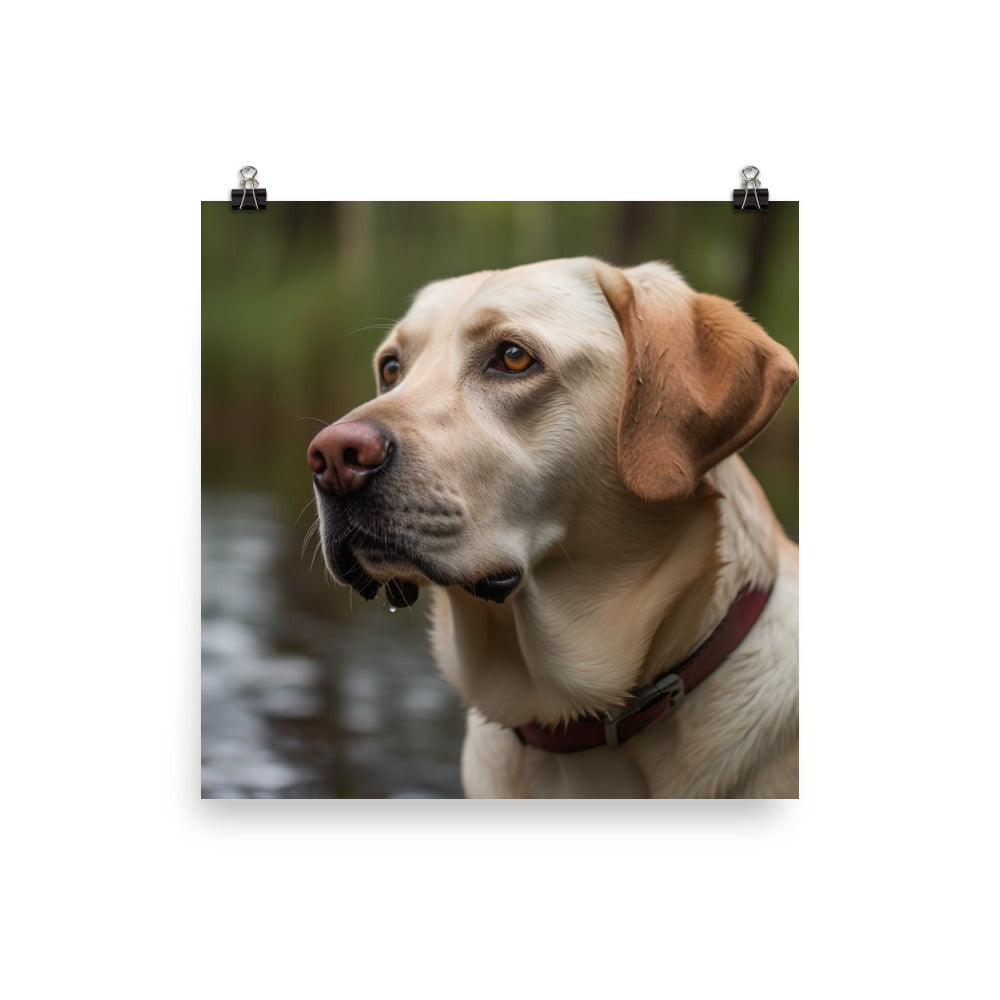 The intelligence and trainability of a Labrador Retriever photo paper poster - Posterfy.AI