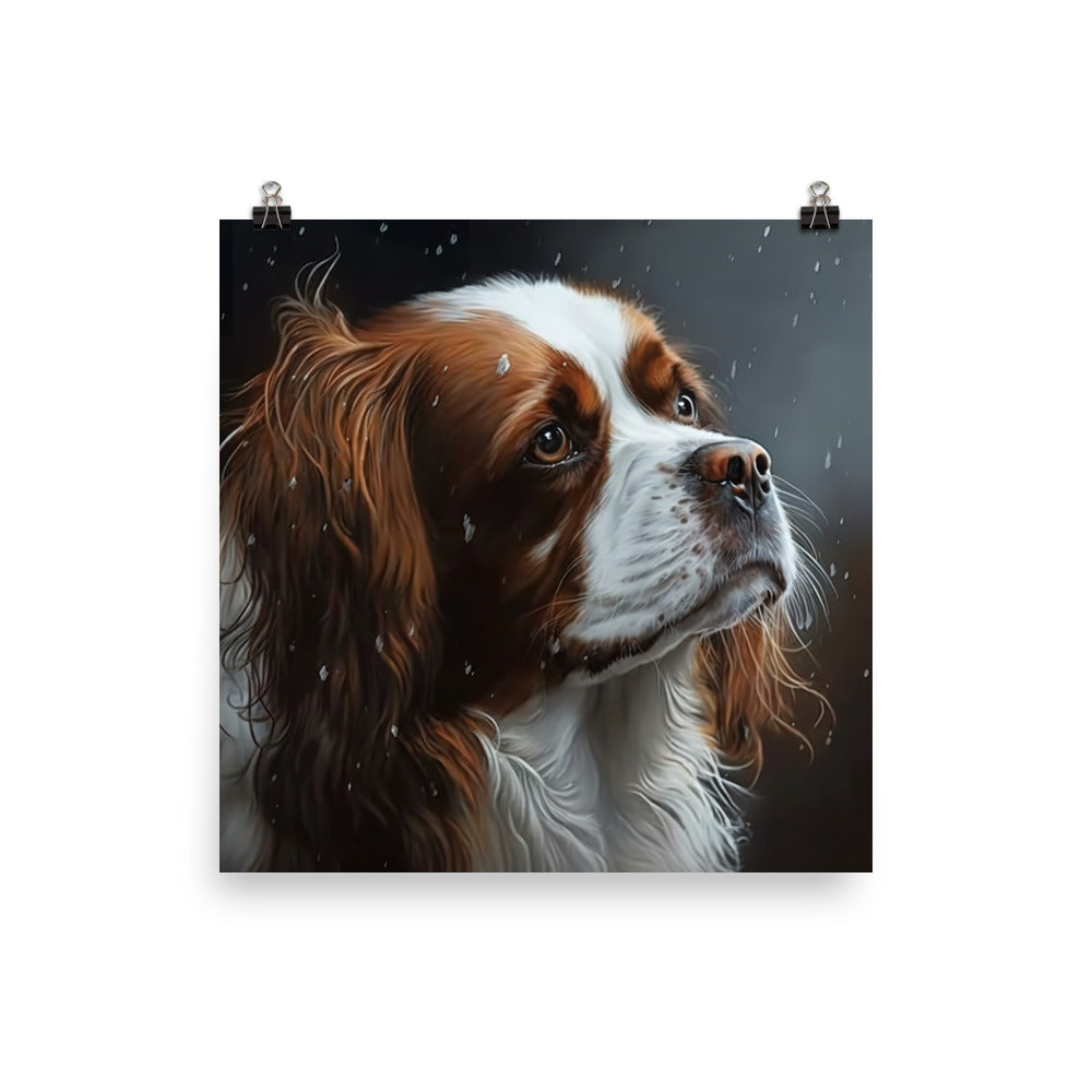 Dog oil painting photo paper poster - Posterfy.AI