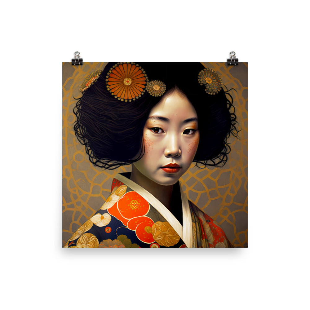 Japanese Lady photo paper poster - Posterfy.AI