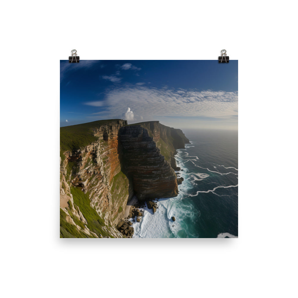 The Dramatic Beauty of Cape Point photo paper poster - Posterfy.AI