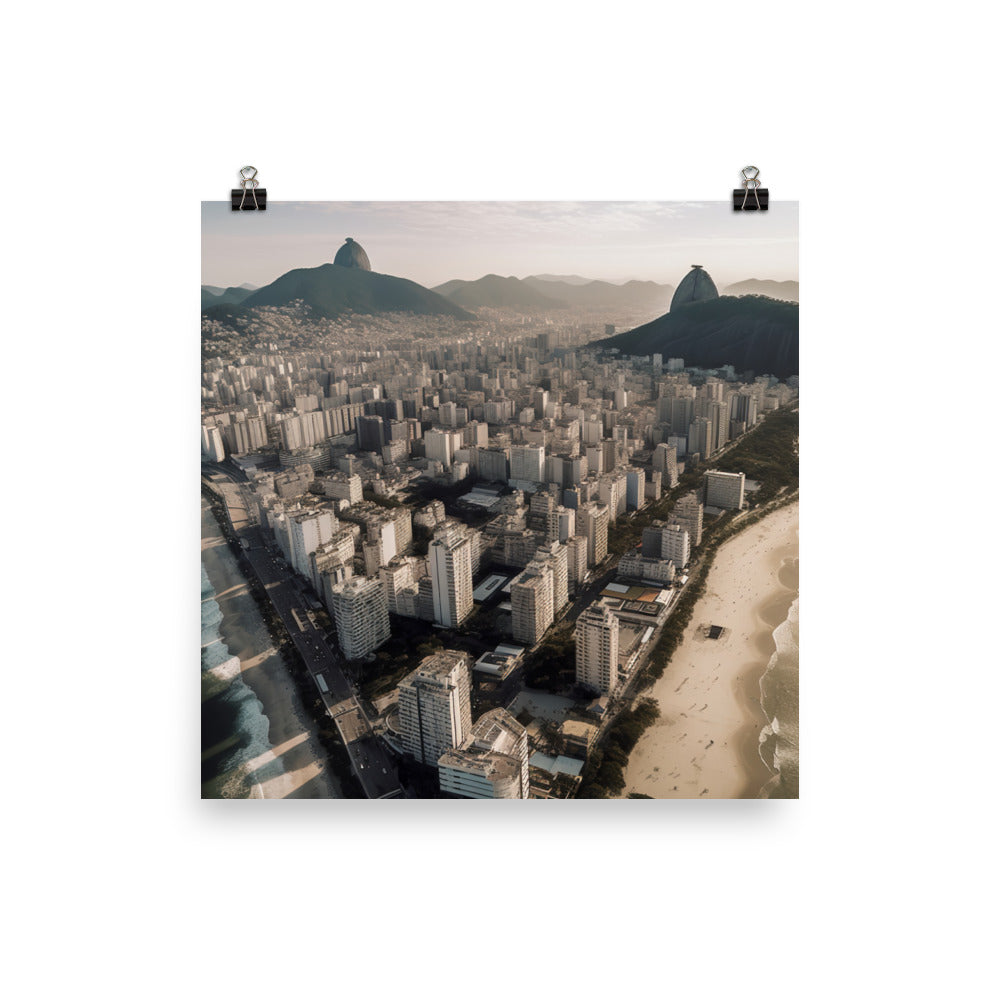 Aerial View of Rio photo paper poster - Posterfy.AI