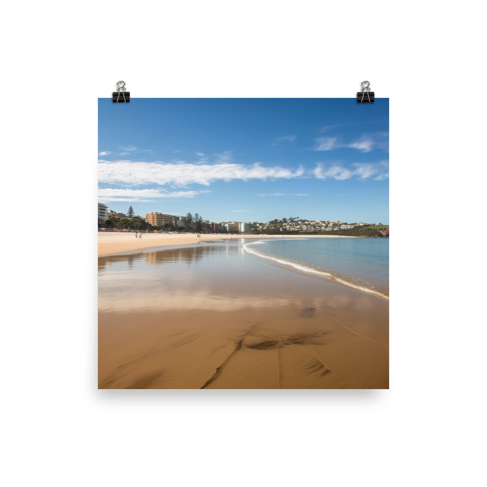 Manly Beach photo paper poster - Posterfy.AI