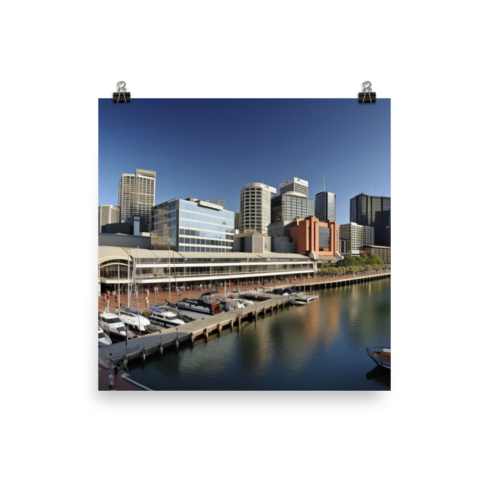 Darling Harbour photo paper poster - Posterfy.AI