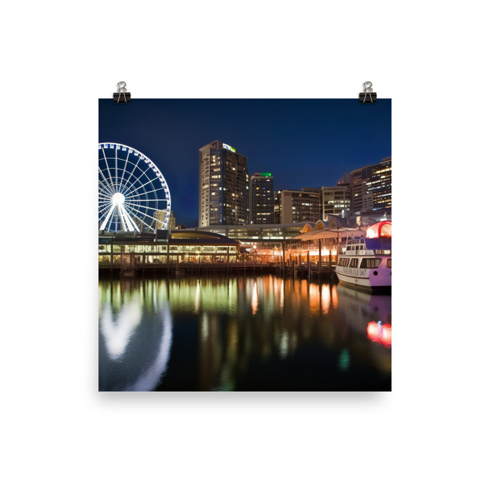 Darling Harbour photo paper poster - Posterfy.AI