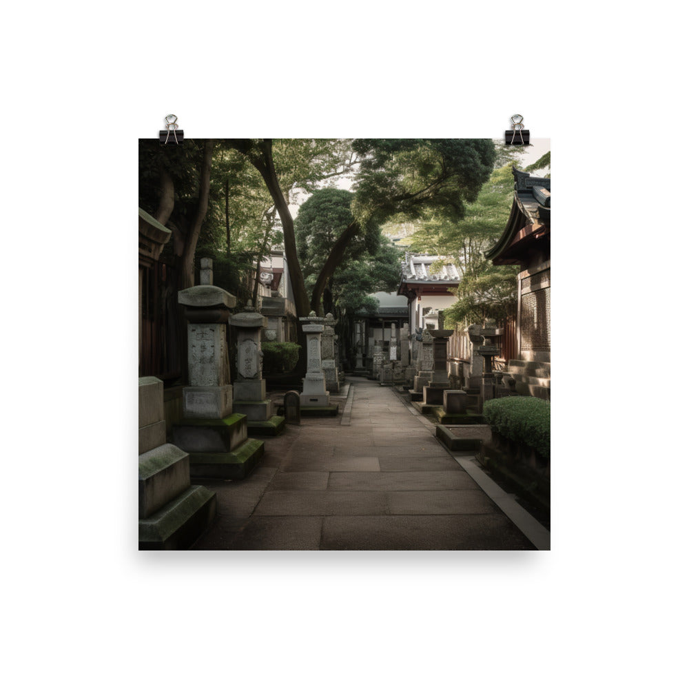 The Tranquil Side of Tokyo photo paper poster - Posterfy.AI