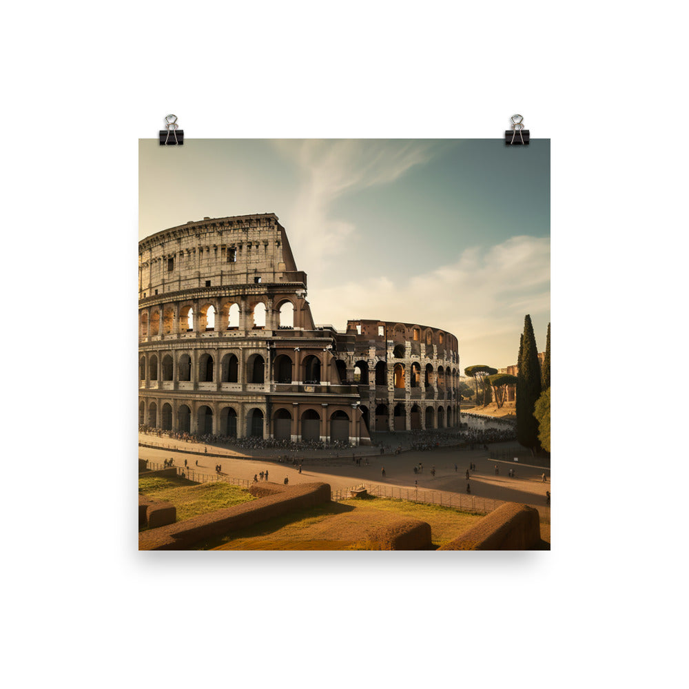 Discovering Romes Ancient Wonders photo paper poster - Posterfy.AI