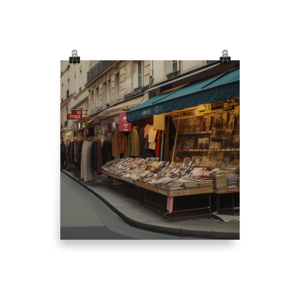 Parisian Shopping photo paper poster - Posterfy.AI