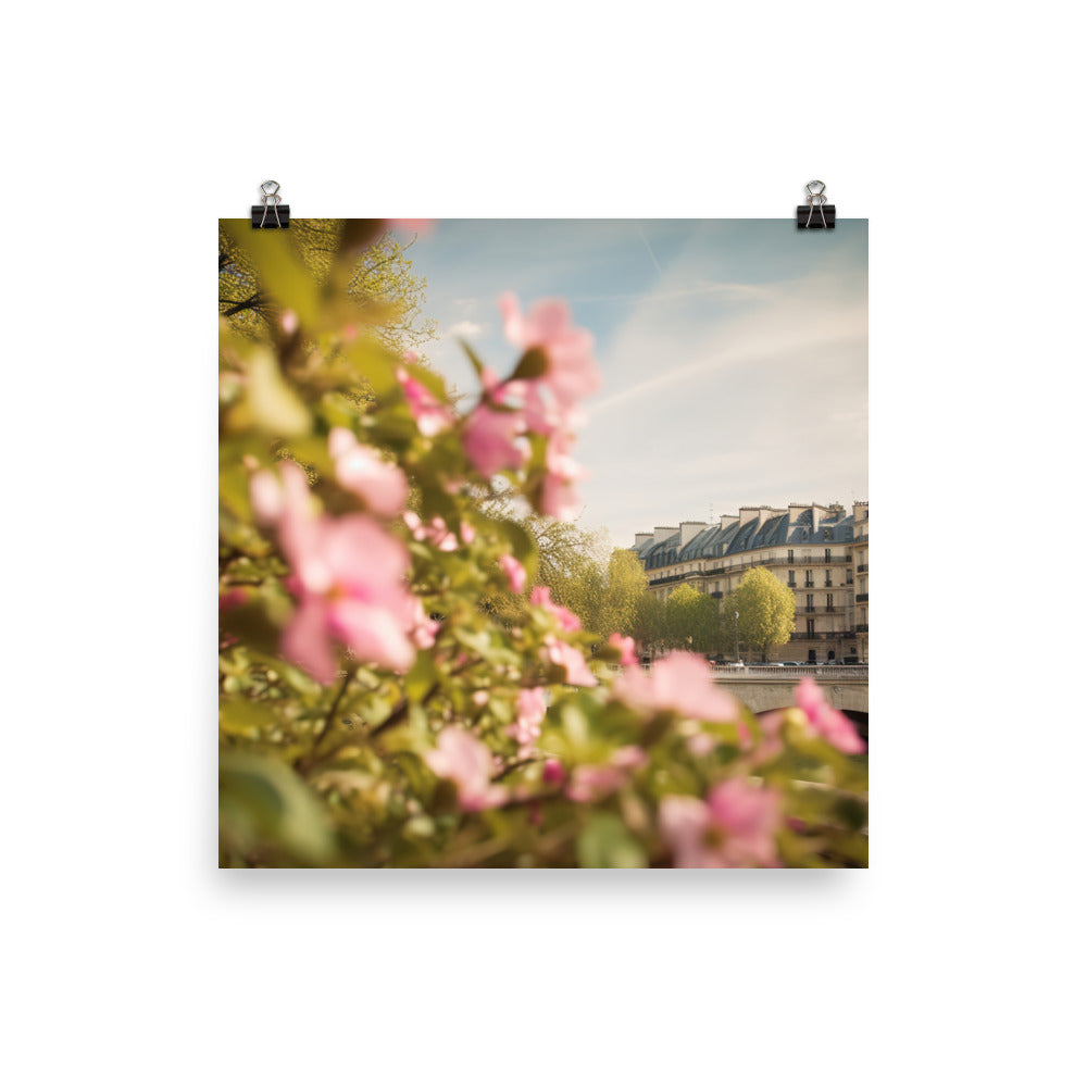 Paris in Bloom photo paper poster - Posterfy.AI