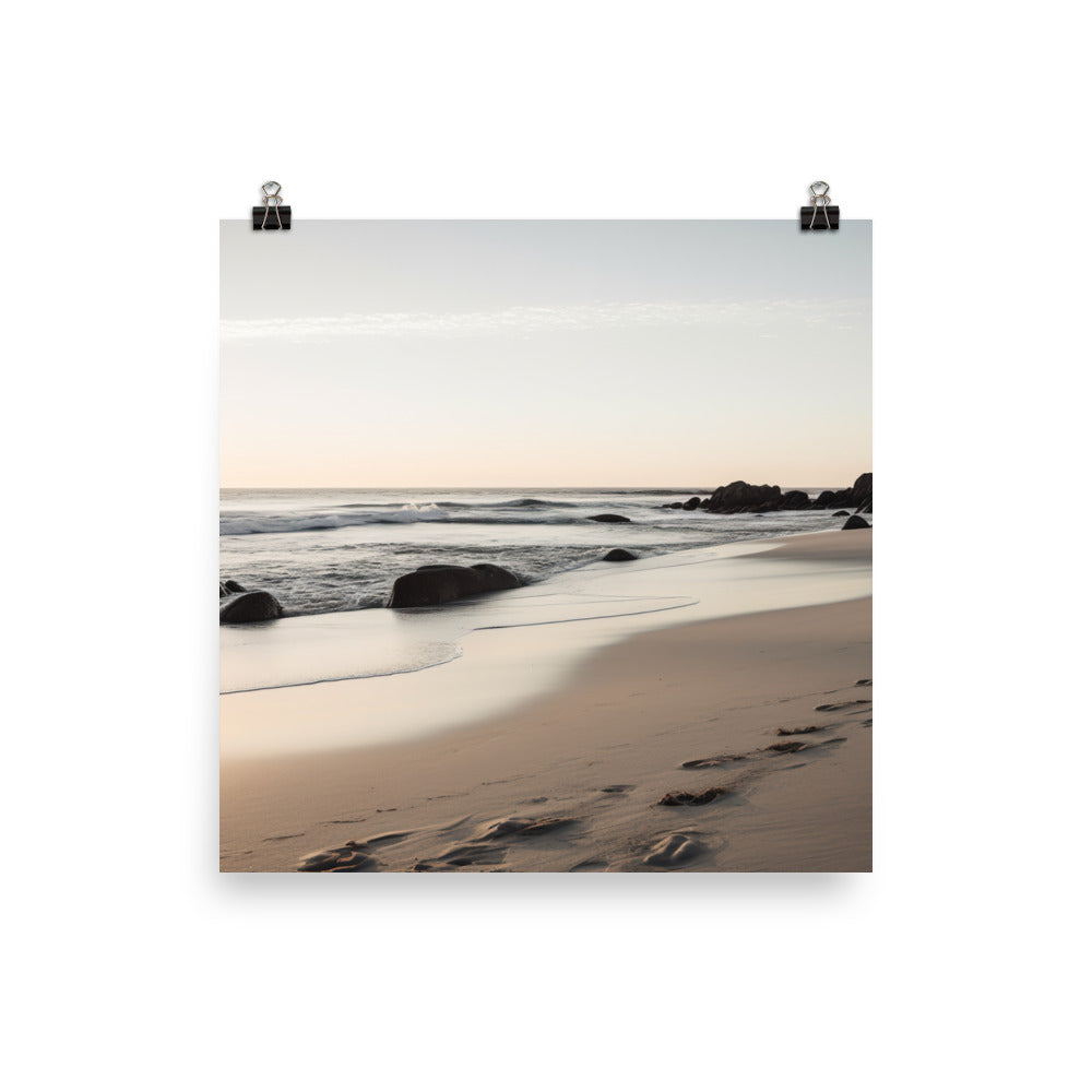 The Tranquil Beach photo paper poster - Posterfy.AI
