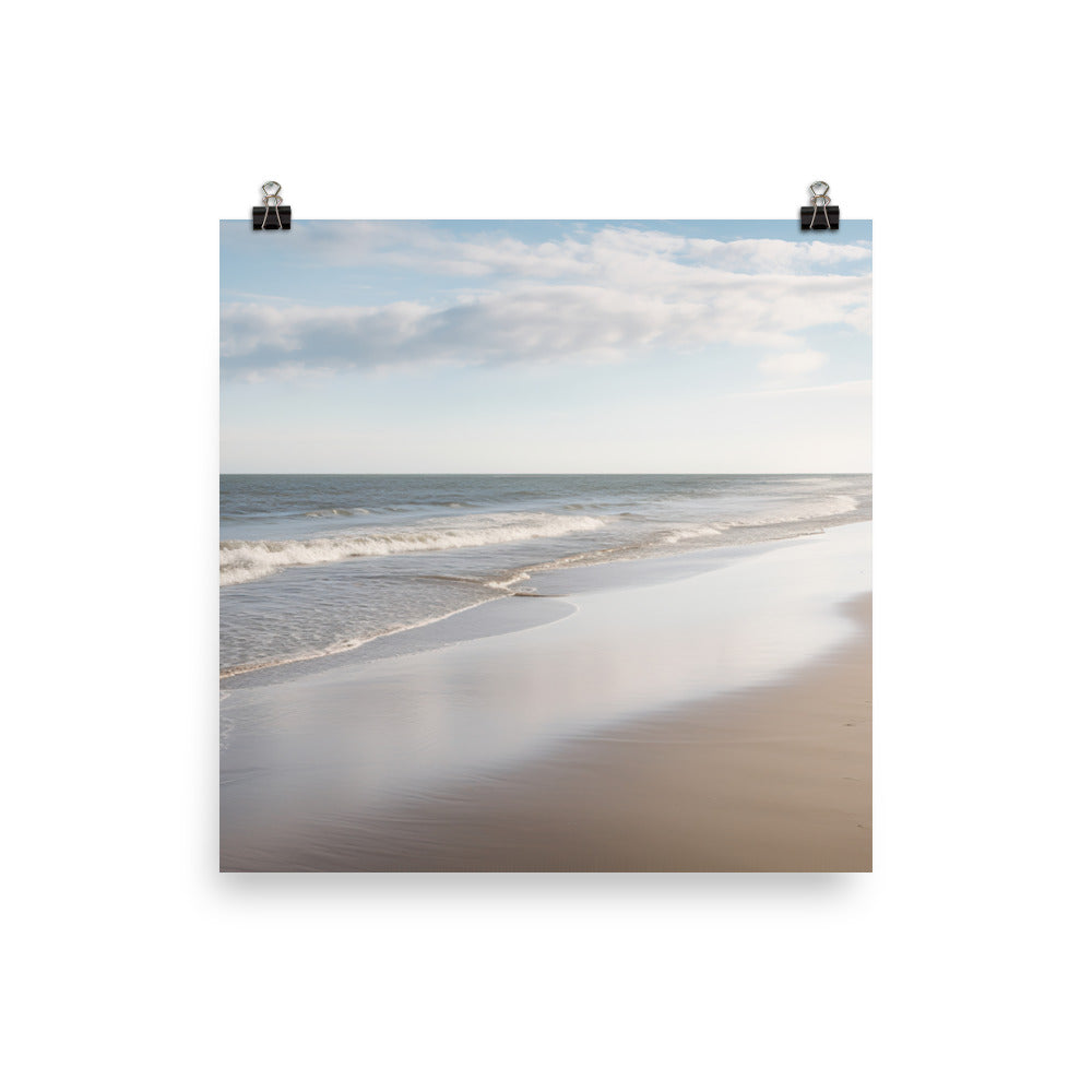 The Tranquil Beach photo paper poster - Posterfy.AI