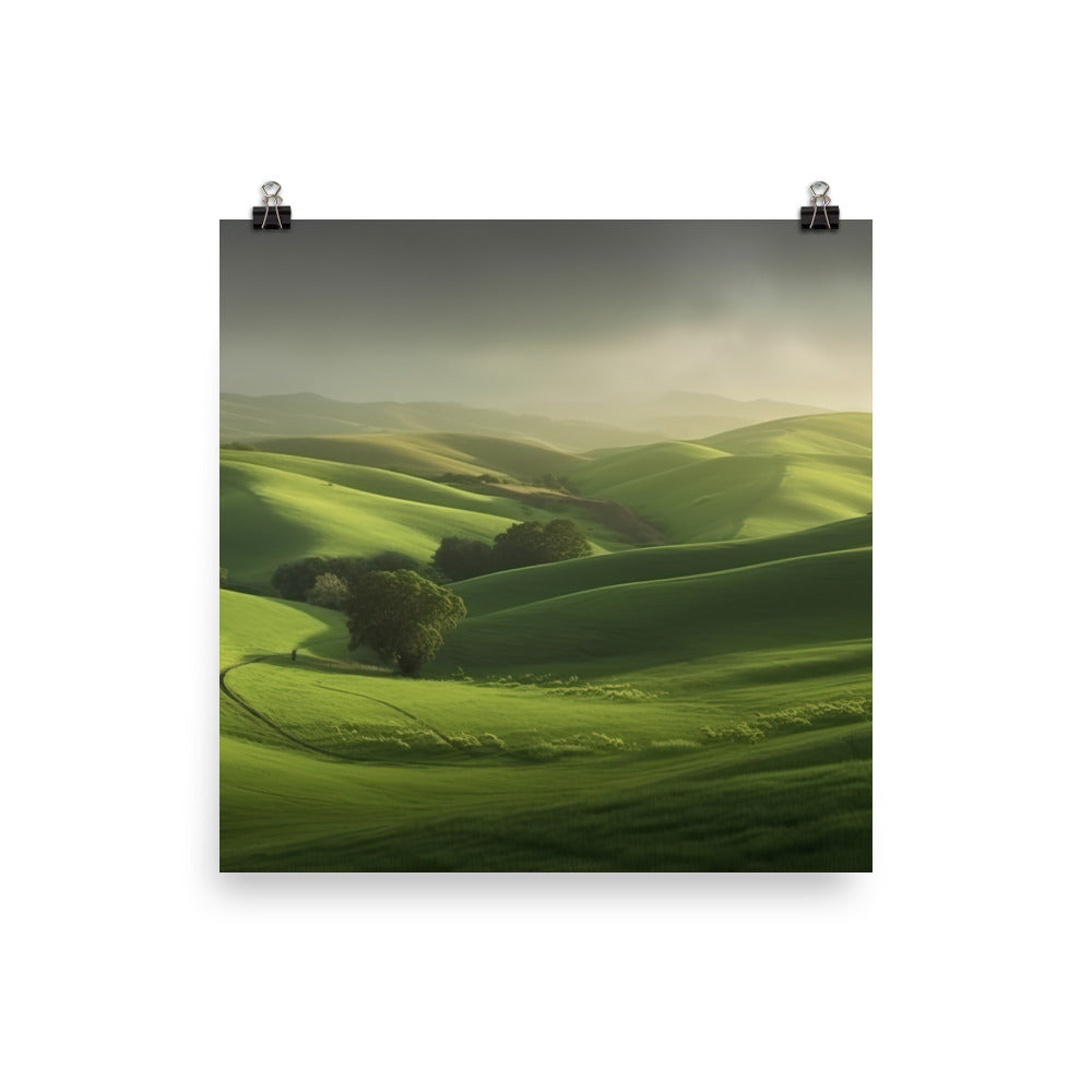 The Rolling Hills photo paper poster - Posterfy.AI