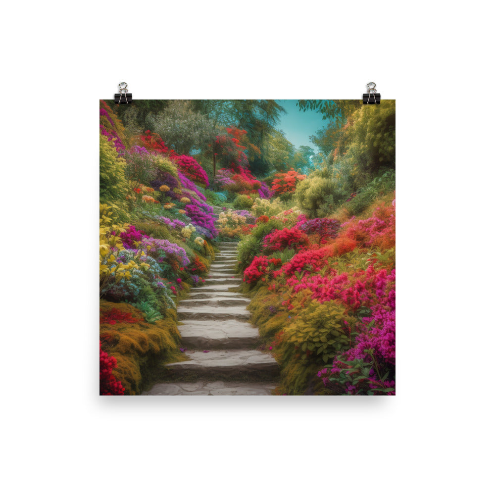 The Colorful Gardens photo paper poster - Posterfy.AI