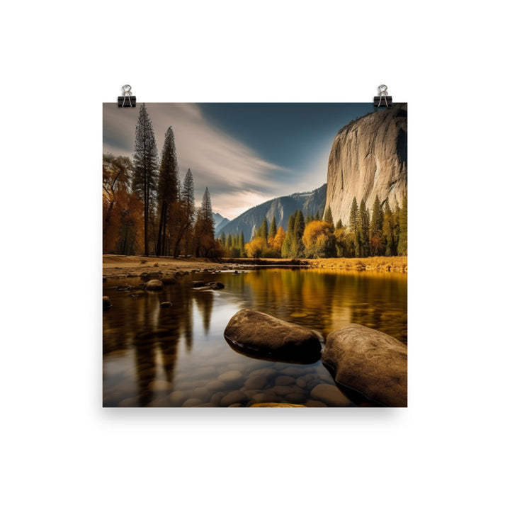 Majestic Yosemite National Park photo paper poster - Posterfy.AI