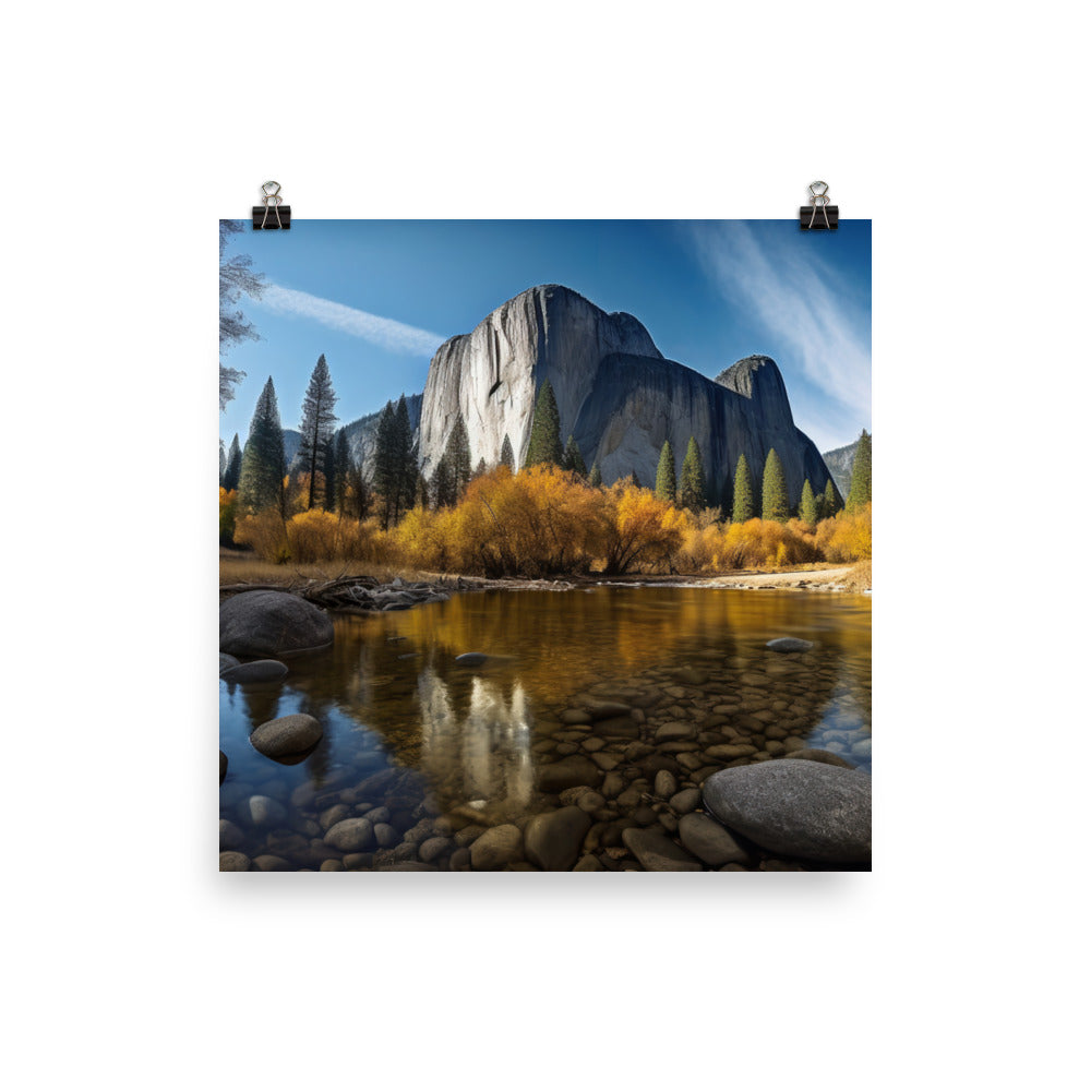 Majestic Yosemite National Park photo paper poster - Posterfy.AI