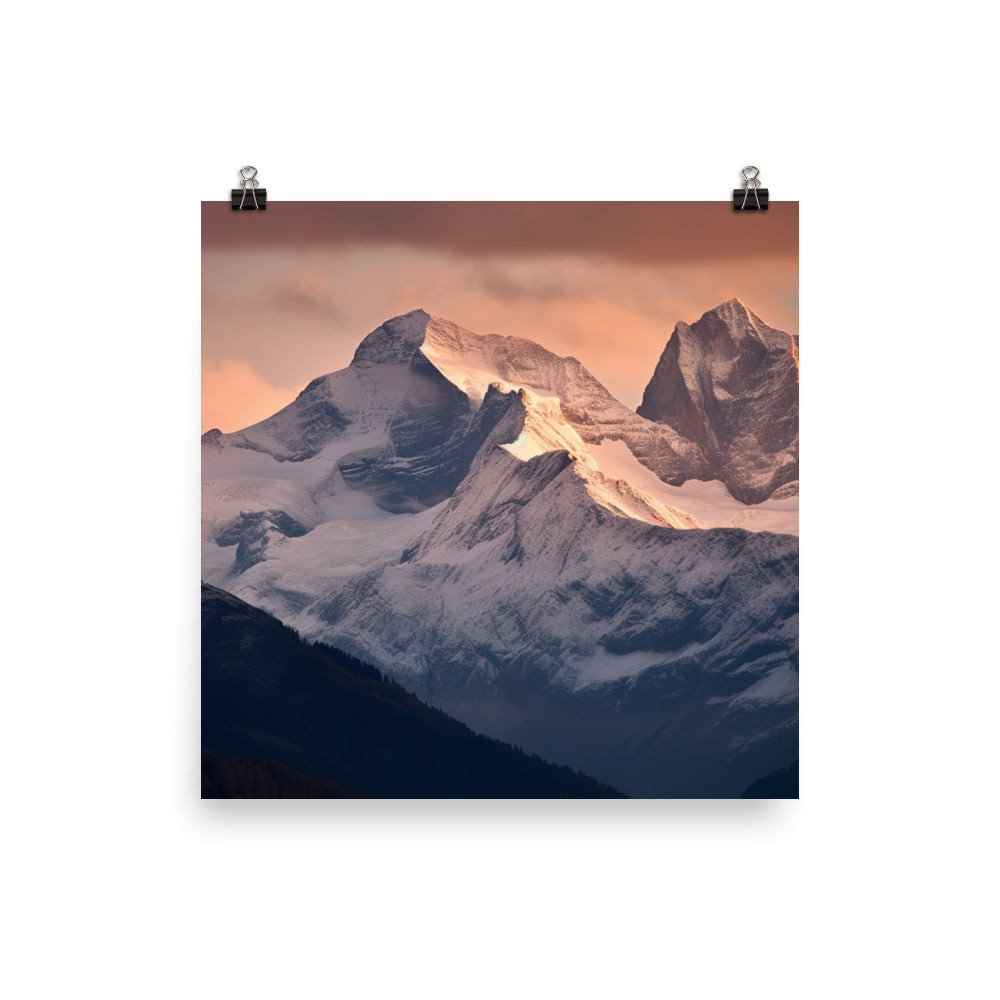 Breathtaking Swiss Alps photo paper poster - Posterfy.AI