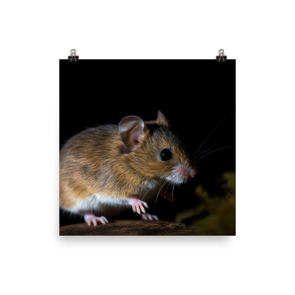 The Beauty of Woodland Jumping Mouse photo paper poster - Posterfy.AI