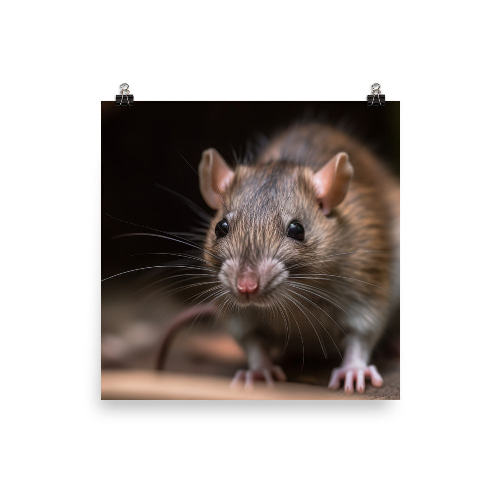 Adorable Brown Rat photo paper poster - Posterfy.AI