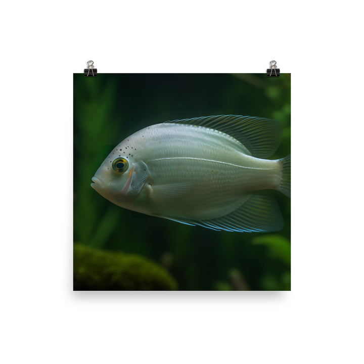 Pearl Gourami Underwater Oasis photo paper poster - Posterfy.AI