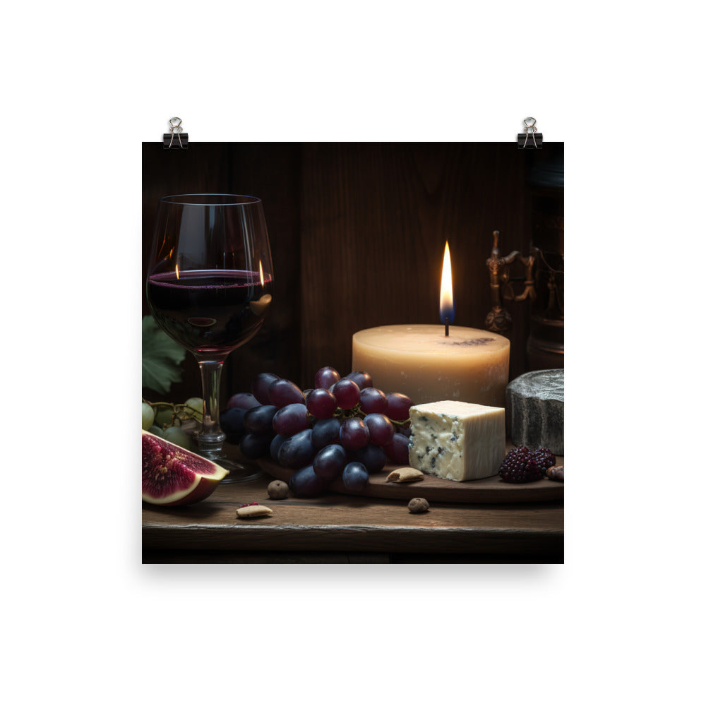 A Rich and Bold Red Wine photo paper poster - Posterfy.AI