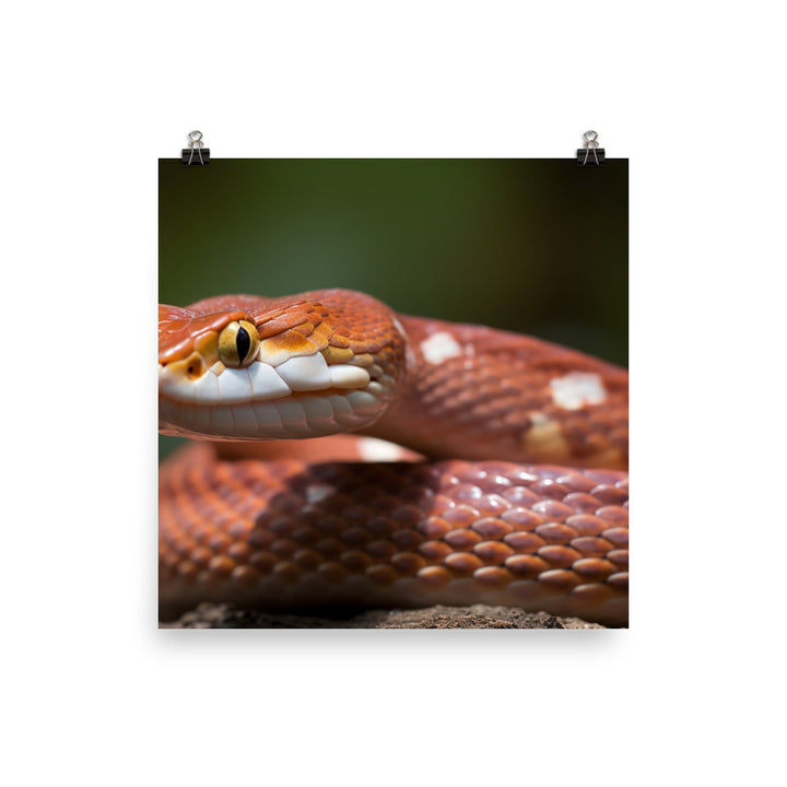 A Close-Up of a corn snake photo paper poster - Posterfy.AI