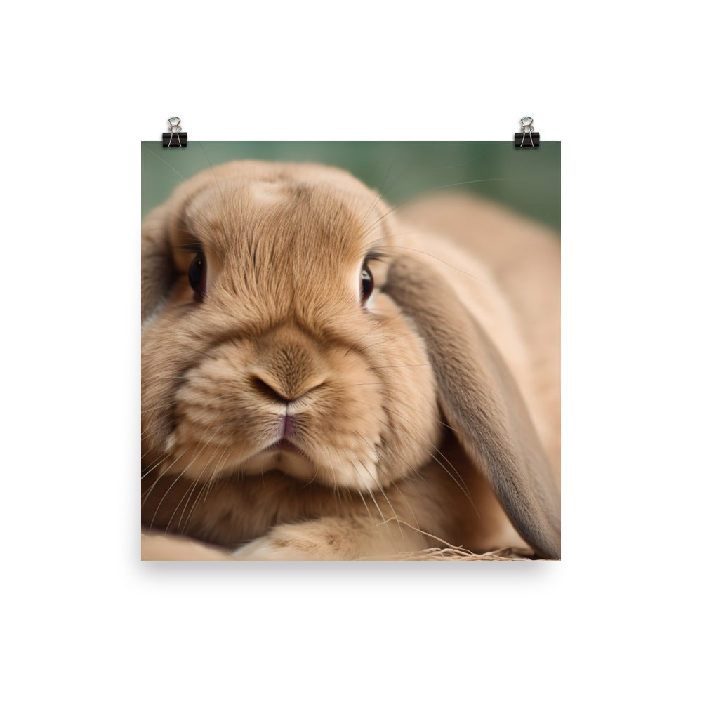 Cuddly French Lop photo paper poster - Posterfy.AI