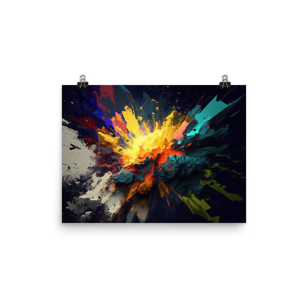 Explosion photo paper poster - Posterfy.AI