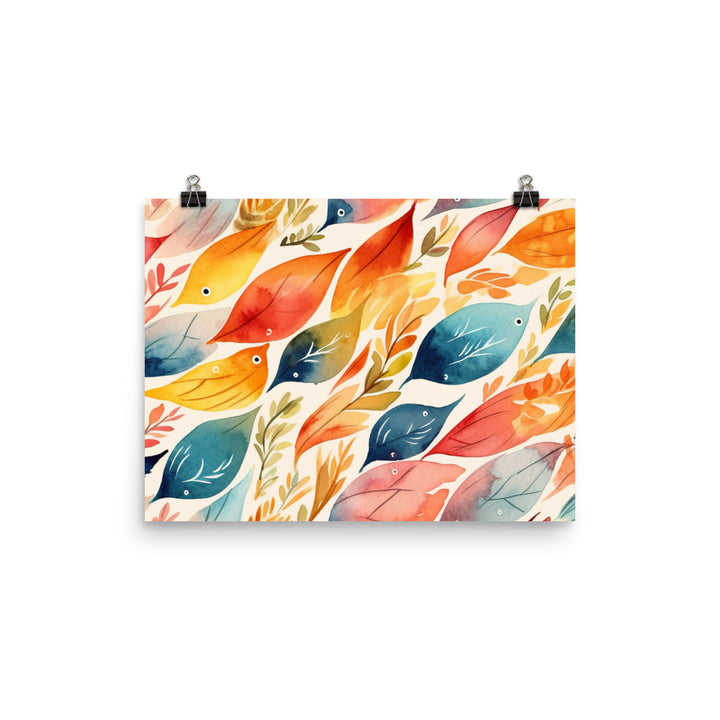 Watercolor Pattern photo paper poster - Posterfy.AI