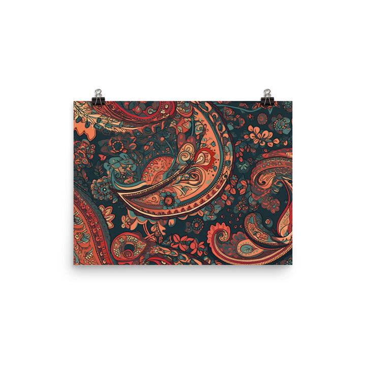 Paisley Pattern photo paper poster - Posterfy.AI