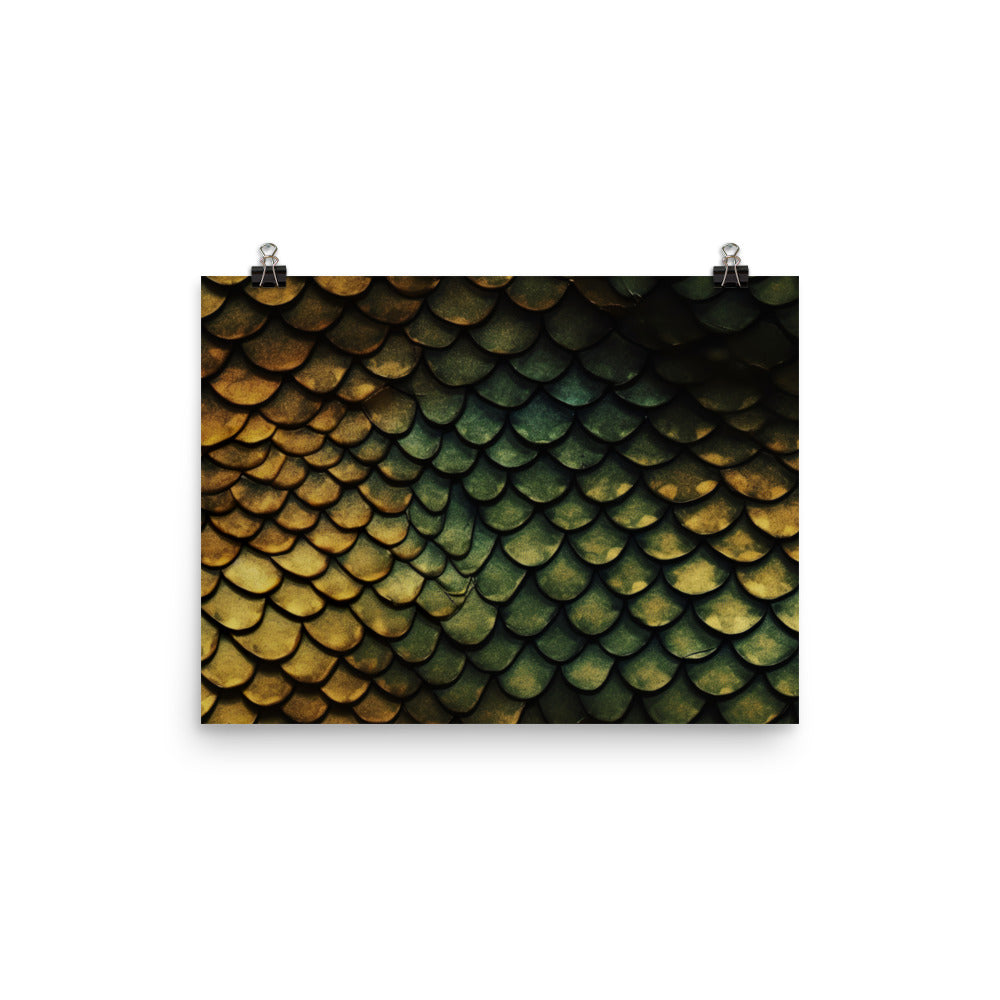 Reptile scales Pattern photo paper poster - Posterfy.AI