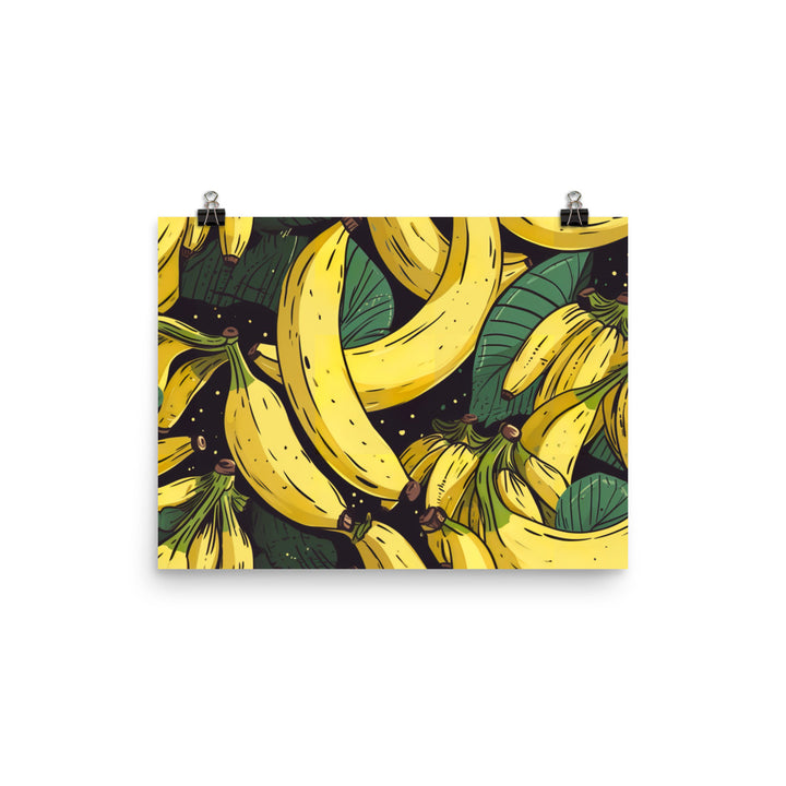 Bananas Pattern photo paper poster - Posterfy.AI