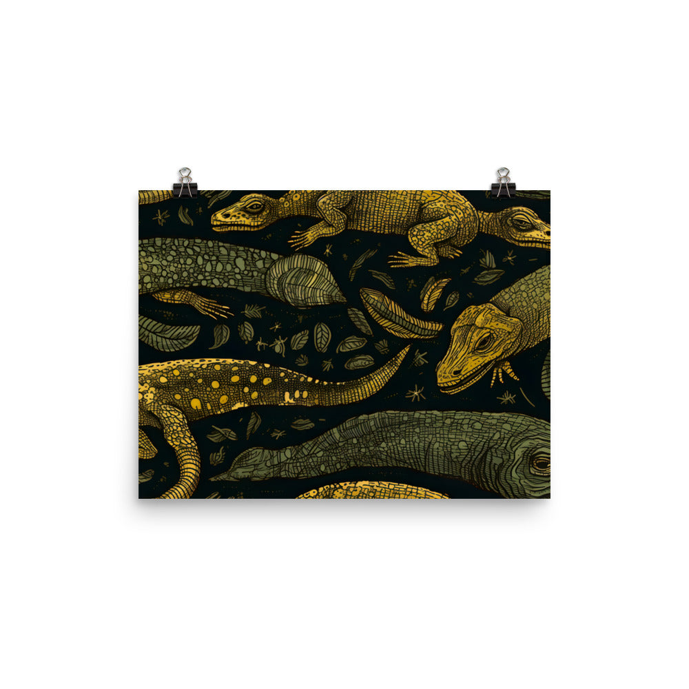 Reptile Pattern photo paper poster - Posterfy.AI