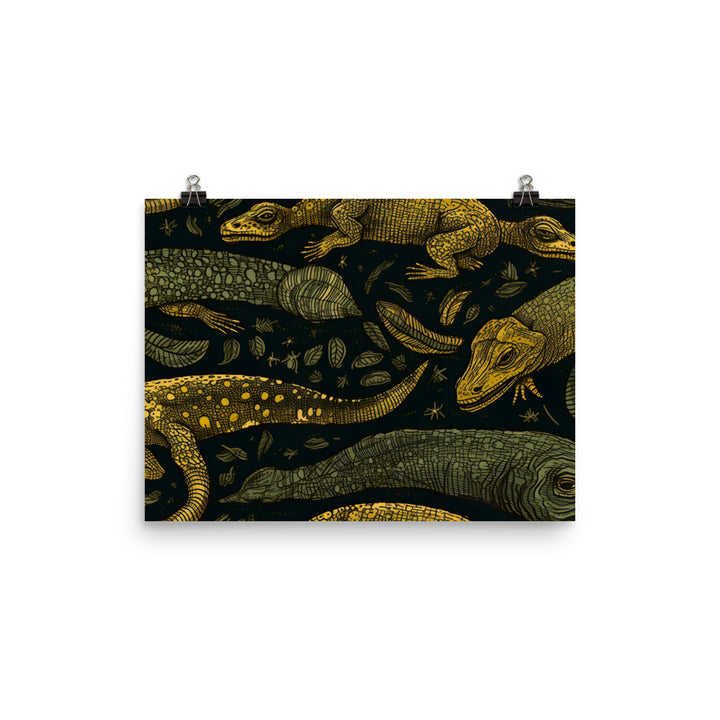 Reptile Pattern photo paper poster - Posterfy.AI