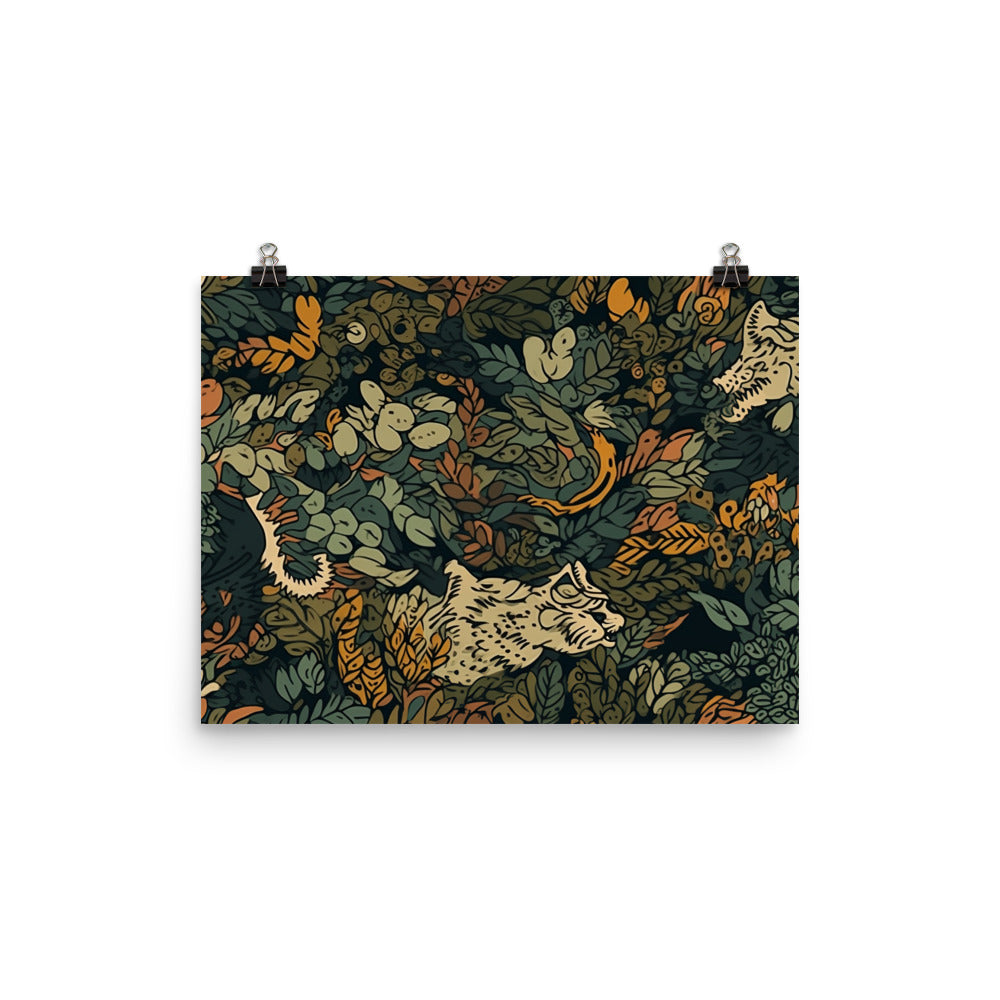 Animal Camouflage Pattern photo paper poster - Posterfy.AI